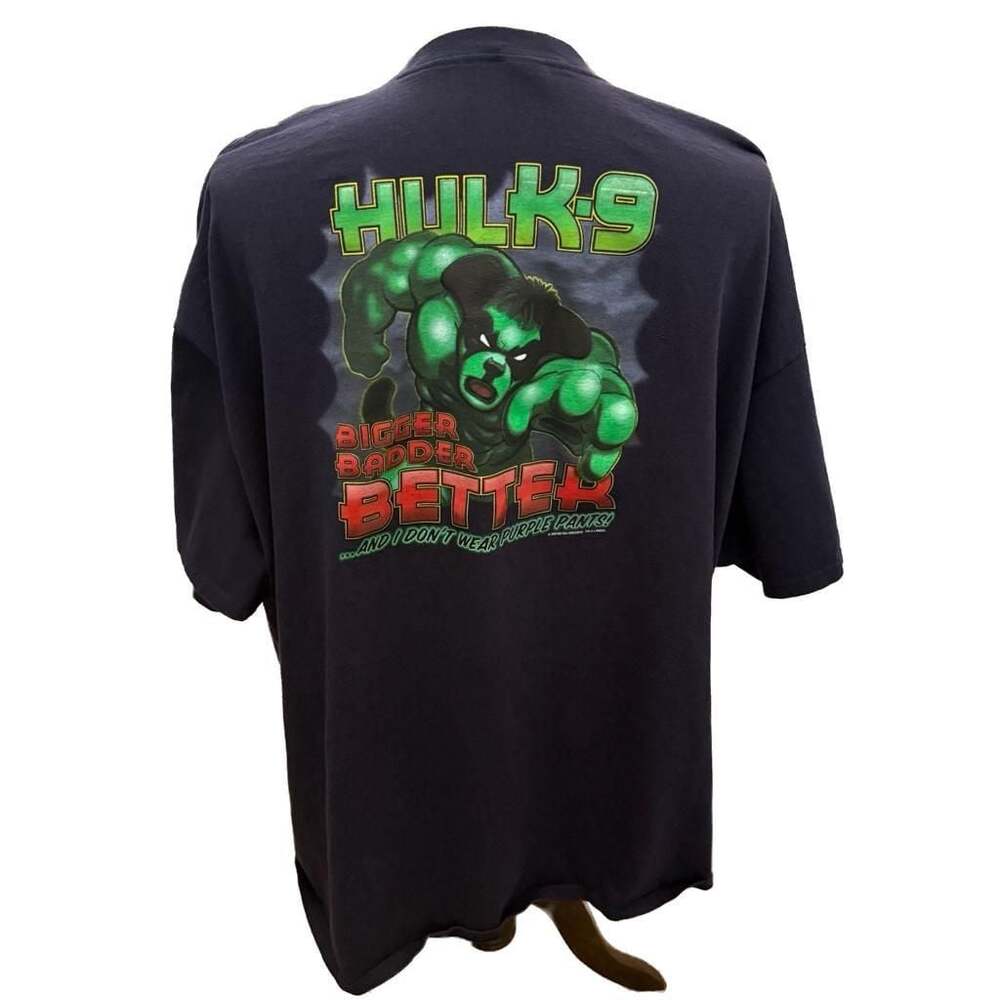 Vintage Big Dogs Hulk-9 Bigger Badder Better Graphic T-Shirt 4X